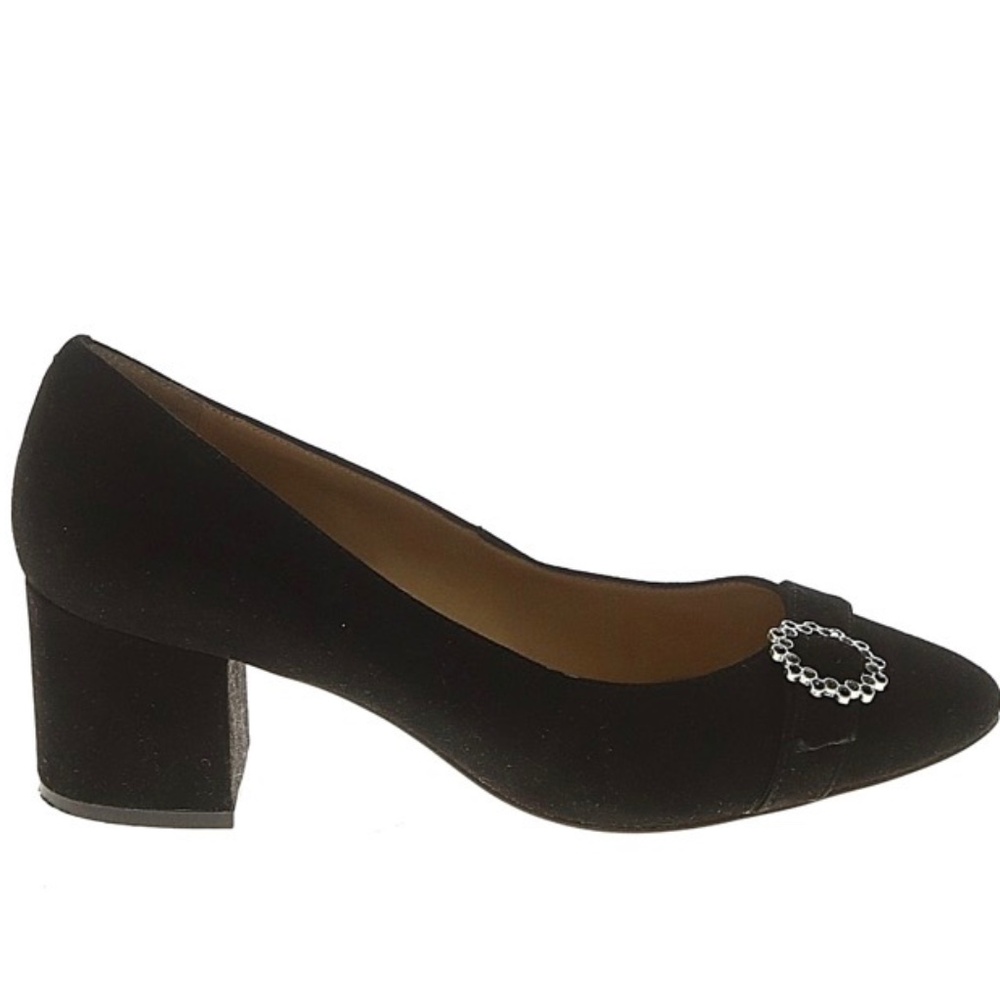 NEW Talbots ISA Buckle Pumps in Black Suede, Size 11
